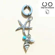 Морская звезда жемчуг поддельные пупка кольца 316l сталь ювелирные изделия для тела Пирсинг живота кольца сексуальные поддельные пупка пирсинг Ombligo