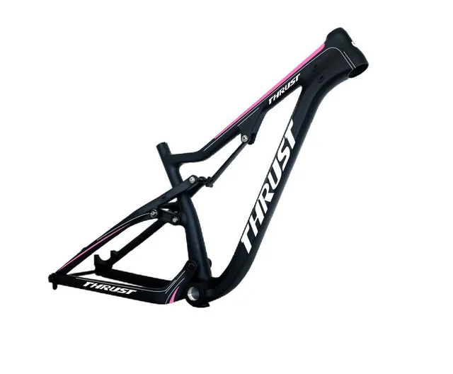 Best price at $999 Cheap THRUST NEW Full suspension bike frames 1040g light suspension Mountain BSA bike frames Two Years Warranty