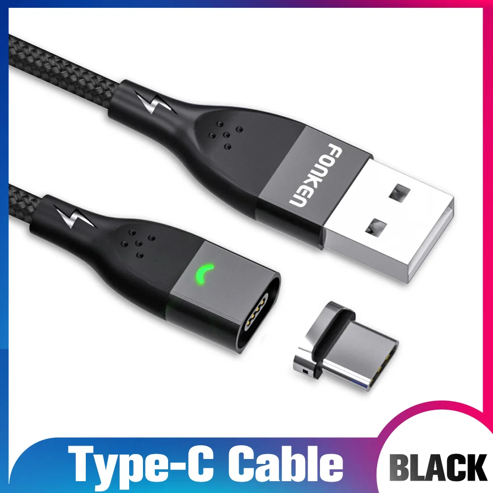 ตัวเลือกสินค้า สายชาร์จ USB-C แม่เหล็ก ชาร์จเร็ว ข้อมูลส่งได้ สำหรับ Android