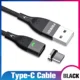 Black type c cable