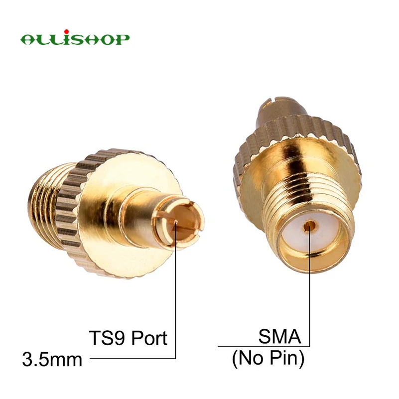 

TS9 Male Plug to SMA Female connector M/F WIFI Wireless CCTV connectors for 3G USB Modem Gold Plated RF Coax Connector Adapter