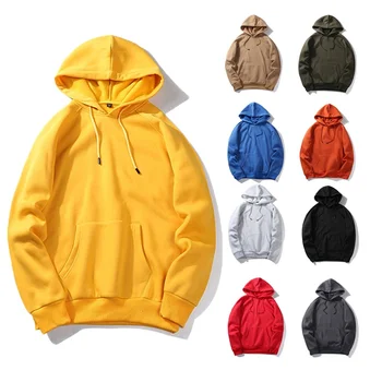 

Army Green Solid Color Hoodies Men's Thick Clothes Oversized Hoodie Sweatshirts Men Hip Hop Fleece Hoody Man Clothing EU Size