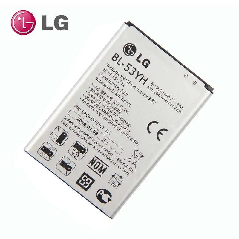 Günstig Neue Original LG BL 53YH Batterie für LG Optimus G3 D830 D850 D851 D855 LS990 VS985 F400 LG G3 (2019 jahr version)