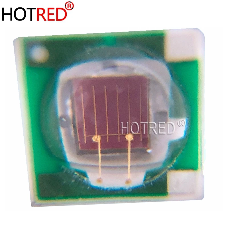 100 шт. Epi светодиодный s 3 Вт 3535 SMD темно красный высокой мощности 660NM Светодиодная