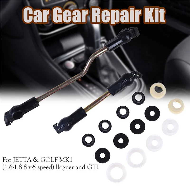 

CARPRIE Gear Shift Knob Car Gear Repair Kit Bush Selection Kit Selector Rods Linkage Kit Car Components Accessories je15
