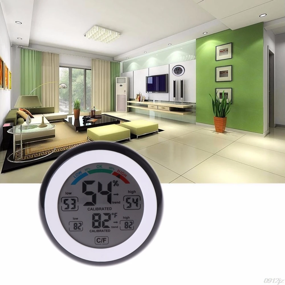 Цифровой термометр для дома, гигрометр, датчик температуры, измеритель влажности, измеритель, максимальное минимальное значение, трендовый дисплей