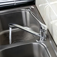 Смеситель для кухни с длинной ручкой медицинская для инвалидов кухня Cozinha Torneira поворотное крепление на бортике хромированные смесители с одним отверстием смесители