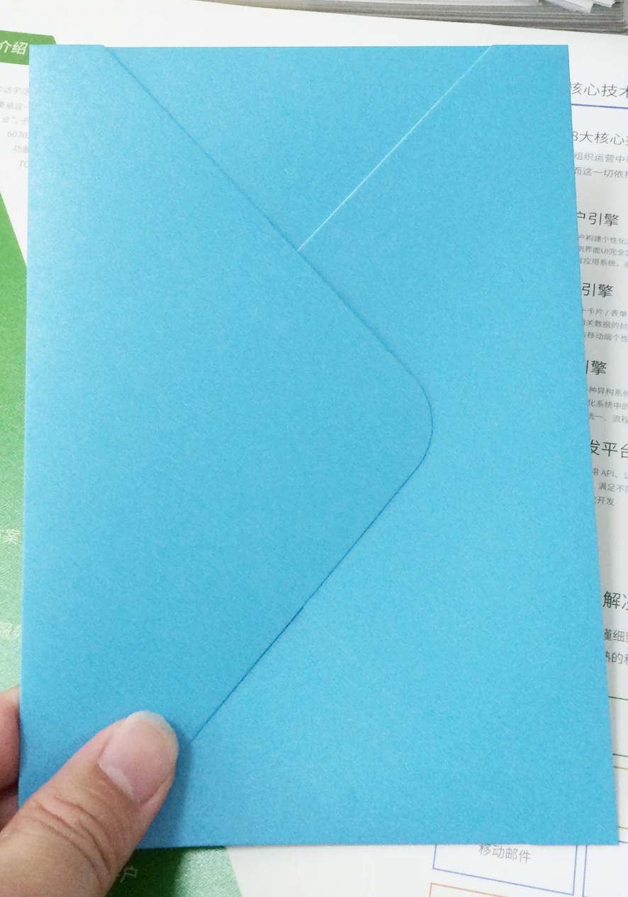 sky blue 50 шт./лот 229*162 мм Твердый перламутровый бумажный конверт 250gsm поздравительная открытка свадебные приглашения цвета Сделай Сам горячее тиснение - Цвет: sky blue