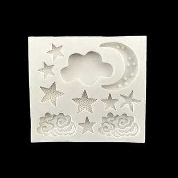 

Cloud Star Moon Silicone Mold Fondant Mold Cake Decorating Tools Chocolate Gumpaste Mold Kitchen Series