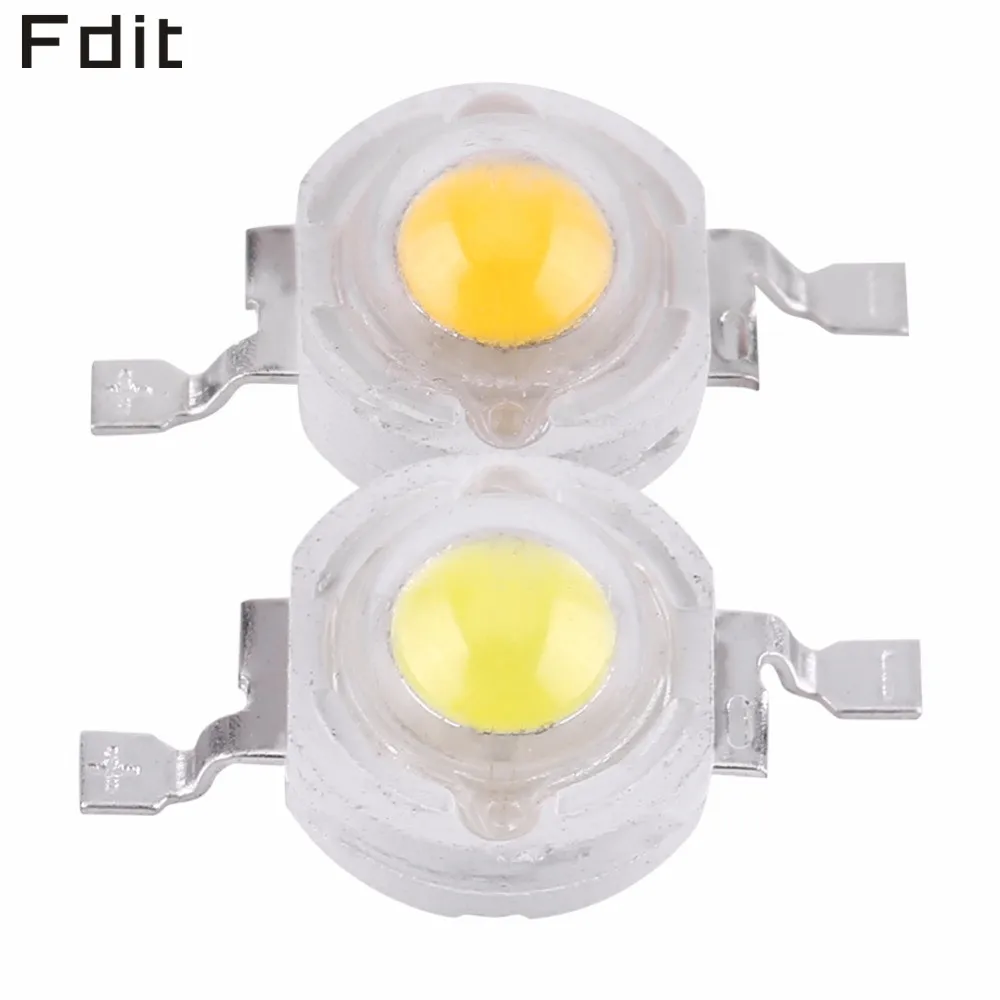 

50pcs SMD LED Lamp Light Beads Bulb Chip 1W Cool/Warm White LED Lamp Beads For Floodlight Spotlight High Power