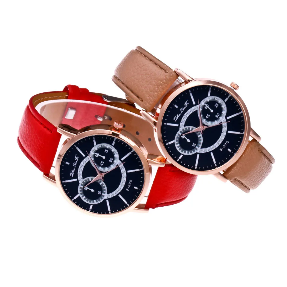 Фото Хит hotot женские часы модные цвета повседневный кожаный ремешок аналоговые