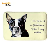 HUGSIDEA домашние ковры для гостиной Бостон-терьер дизайн милые Коврики для пола для детской спальни ванная комната скандинавские украшения