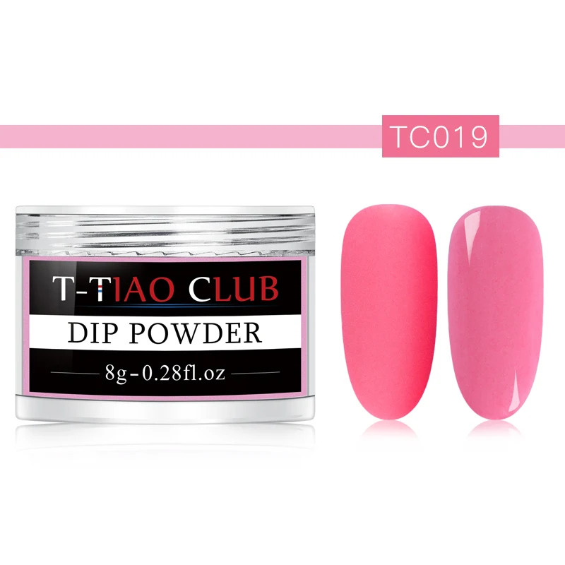 T-TIAO CLUB Dipping Nail Powders Gradient French Nail Natural Color Holographic Glitter Without Lamp Cure Nail Art Decorations - Цвет: AAS03813