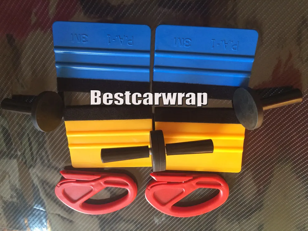 

PRO 4 pcs Magnet gripper / 4 pcs Squeegee 3M and 2 Pcs knife cutter 2 pcs knife & 1 pair Gloves Car wrap Tools kits ship DHL