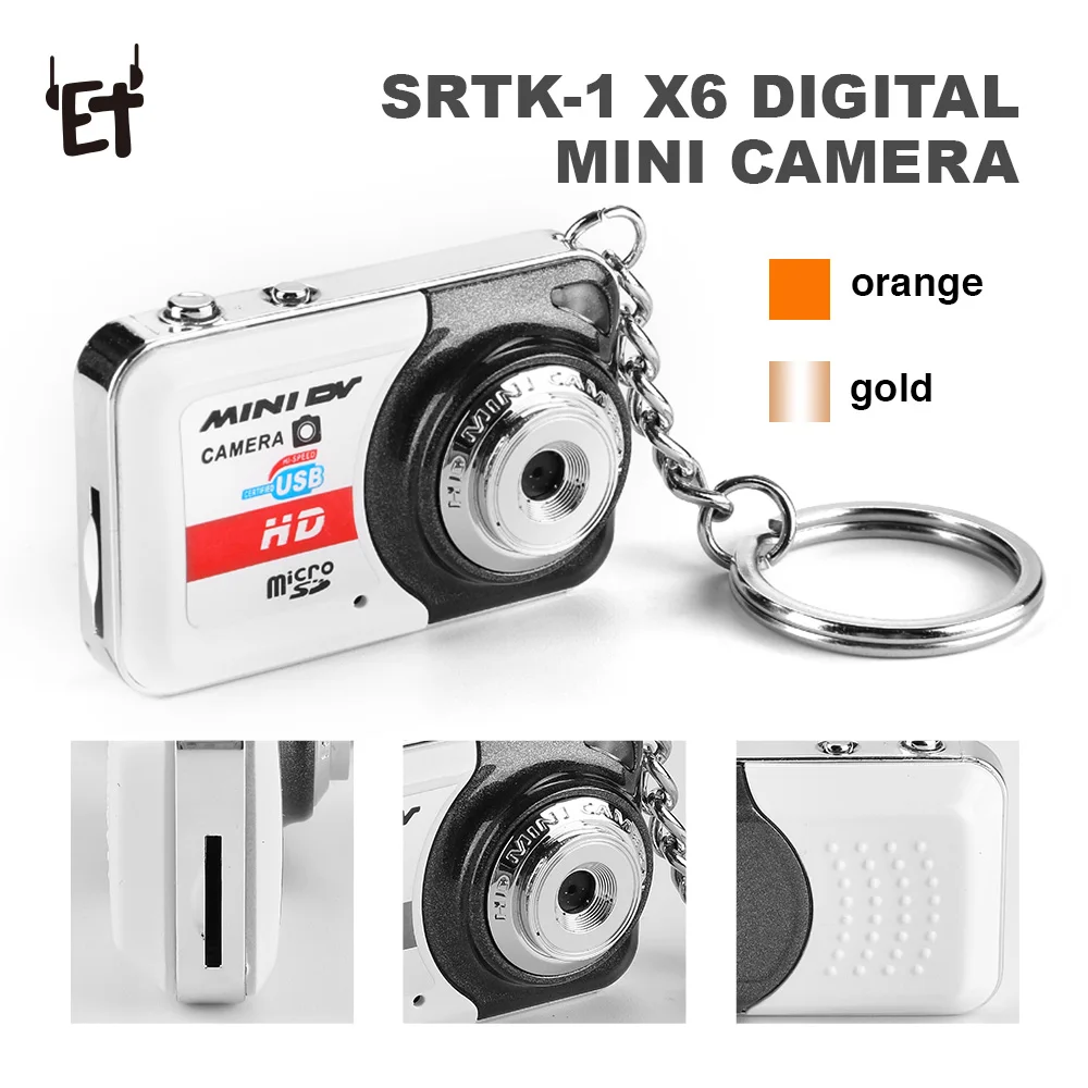 

ET HD X6 Mini Camera Ultra Portable Support TF Card Memory Card Video Recorder 1280*960 Digital Camera DV Micmini Dv Camcorder