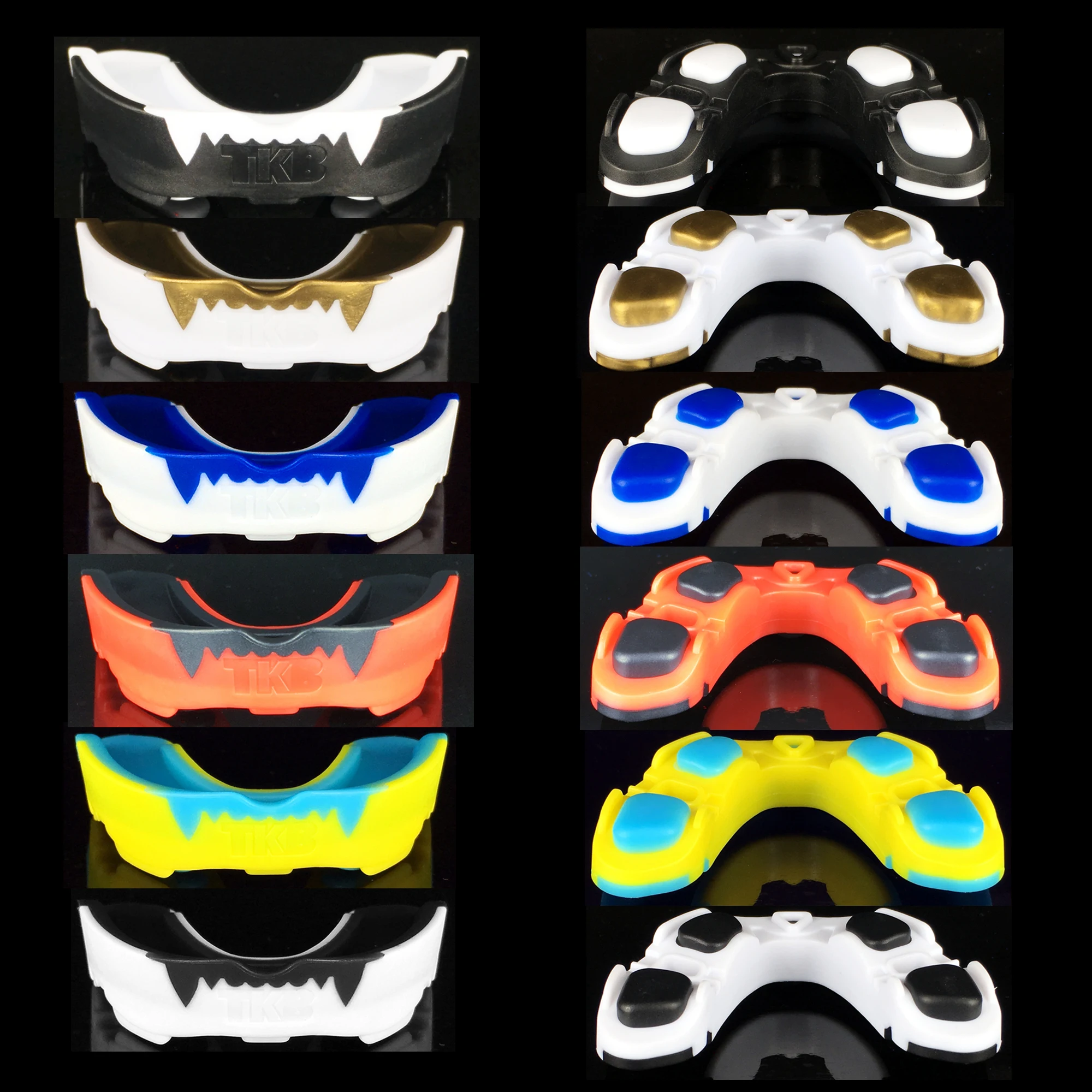 

TOP KING BOXING MOUTH GUARD EVA CE 3 layers Professional Protection MMA TKB mouthguard