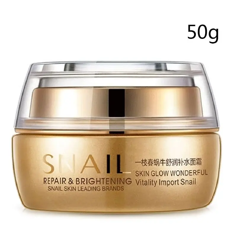 50g Snail Essence Facial Cream Moisturizing Nourishing Oil Control Brighten Tender Face Lighten Whiten Soften Skin Care