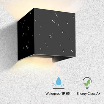 

GHB 6W LED Wall Light IP65 Waterproof Wall Lamp up down LED Wall Lighting with Adjustable Beam Angle buitenverlichting Wandlampe
