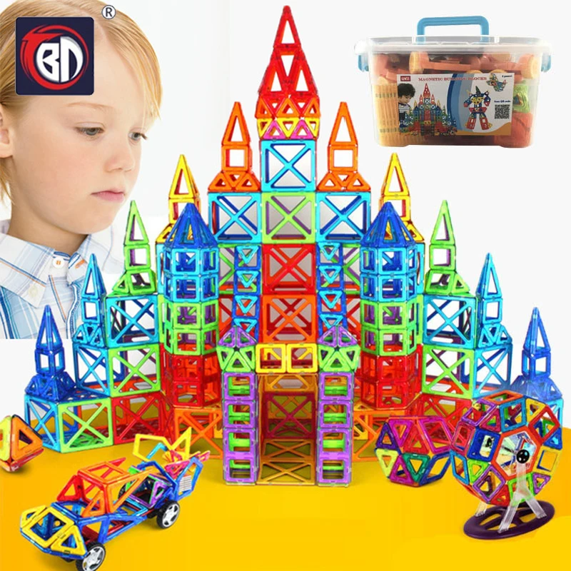 

BD 110-252pcs Mini Magnetic Designer Construction Set Model & Building Toy Magnetic Blocks Educational Toys For Children Gifts