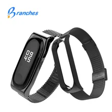 Новый mi Группа 3 Ремешок Браслет для xiaomi mi Группа 3 ремешок mi band3 Smart ремешок mi Band 3 браслет черный металл xia mi