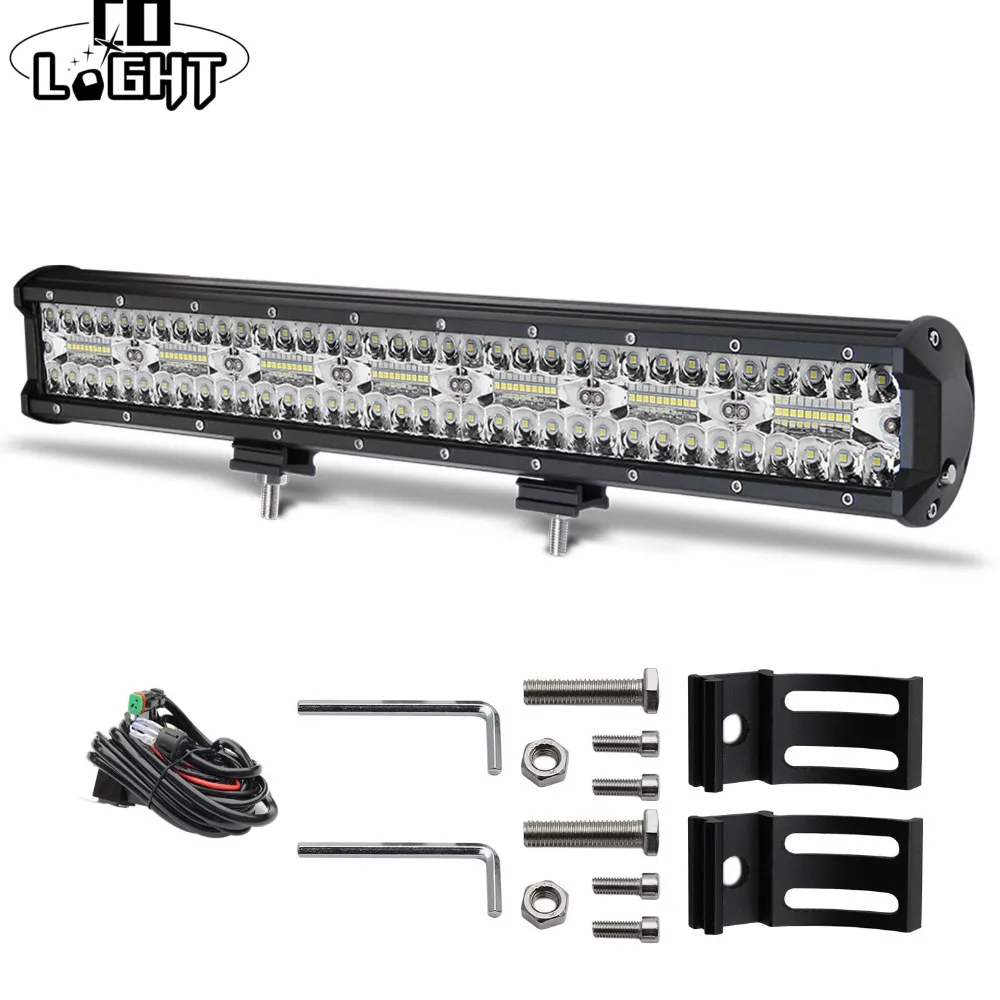 

CO LIGHT 7D LED Light Bar 20" 420W Combo Beam Triple Row Work Light 12V 24V for Boat Jeep ATV PickUp Truck 4x4 Led Bar Offroad