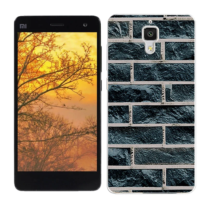Мягкий силиконовый чехол для Xiaomi Mi4 чехлы Mi 4 Funda Beans телефона из ТПУ с рисунком M4
