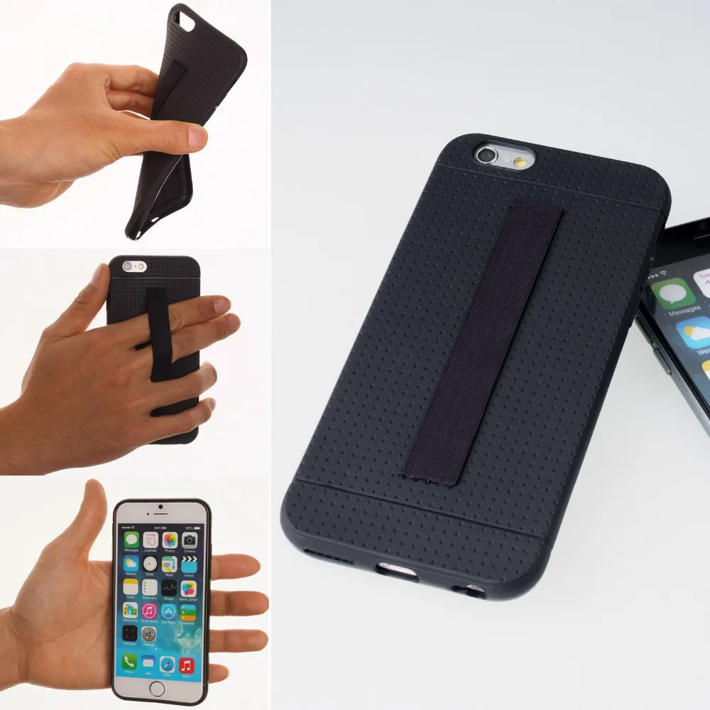 TFY Case Cover with Hand Strap Holder for iPhone 6 / 6S / iPhone 6 Plus / 6S Plus / iPhone 7