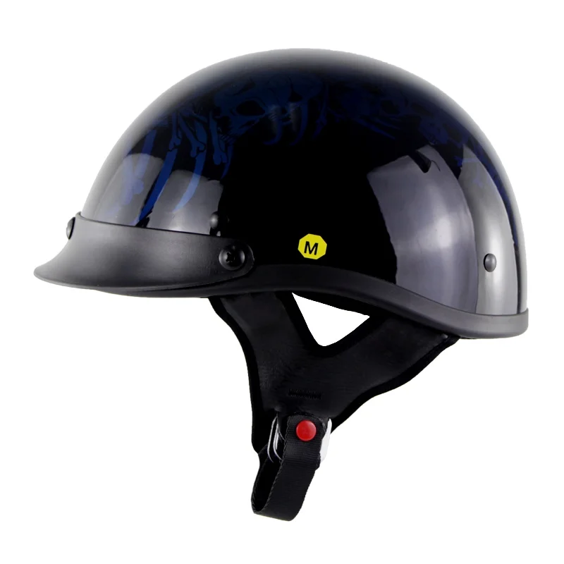 Летний мотоциклетный шлем Casco для скутера с полулицевым покрытием черепом в