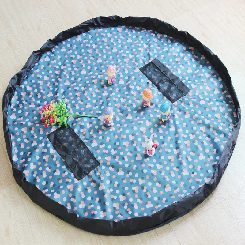 المحمولة لعب الاطفال تخزين أكياس بساط لعب للأطفال ل ليغو اللعب المنظم بن صناديق في الهواء الطلق نزهة حصيرة أرضية لعبة ص