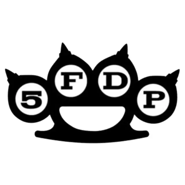 15cm*8.6cm Five Finger Death Punch Vinyl Creative Fashion Decal Sticker C5 1723in Car Stickers