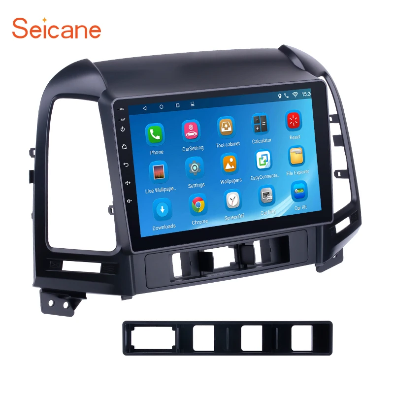 

Seicane Android 7.1/8.1 Quad Core Radio GPS Navigation Car Unit Player for 2005-2011 2012 HYUNDAI SANTA FE support Backup Camera