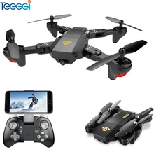VISUO Xs809HW Xs809W складной Дрон с Камера HD 2MP Широкий формат WI-FI FPV высота Удержание RC Quadcopter Вертолет VS H47 Дрон