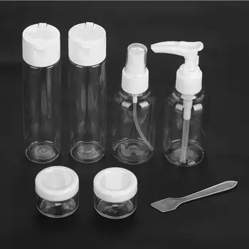 

6PCs/Set Portable Makeup Dispenser Spray Atomizer Diffuser Cosmetic Bottle Plastic Mist Bottles Travel Refillable Pump Bottles