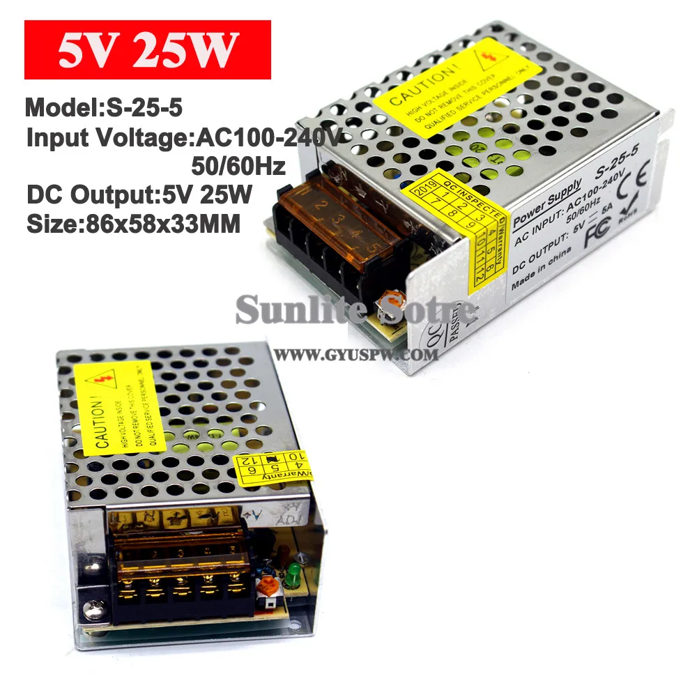 5v25w