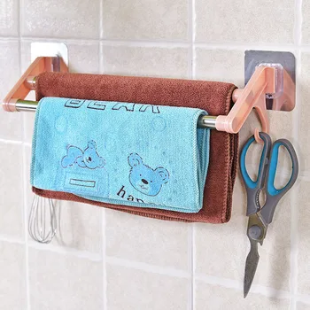 

Wall Mounted Stainless Steel Bathroom Towel Rack Brushed Towel Shelf Towel Holder