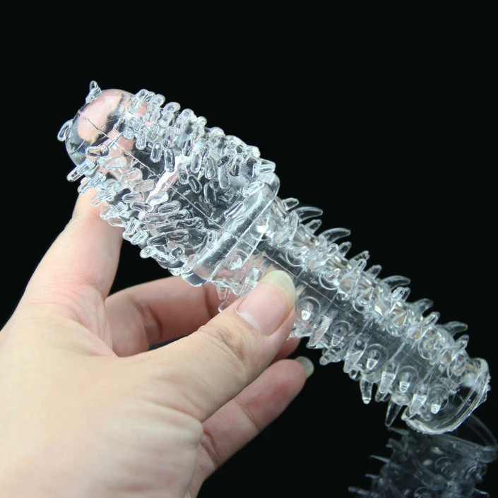 hc076C vibrator sleeve spot Penis Enhancer Condom (1)