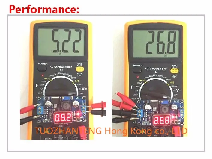 DC-DC Buck Step Down Module LM2596 DC/DC 4.0~40V to 1.25-37V Adjustable Voltage Regulator With LED Voltmeter