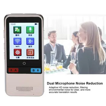 

language translator 2.4'' Touch Screen Portable Smart Interpreter Real Time Multilingual Voice Translator No Noise instant