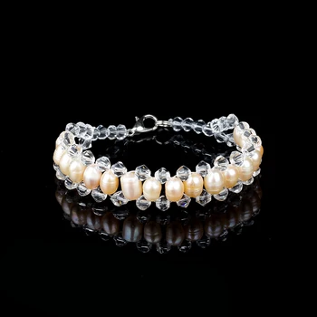 

JIUDUO Fashion Women Black Pearl Bracelet 8-9 mm AAA Quality Natural Freshwater Drop Pearl Jewelry For Mother Gift grade special