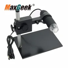 25CM Working Distance 1-500X HD USB Digital Electronic Microscope for PCB Repair