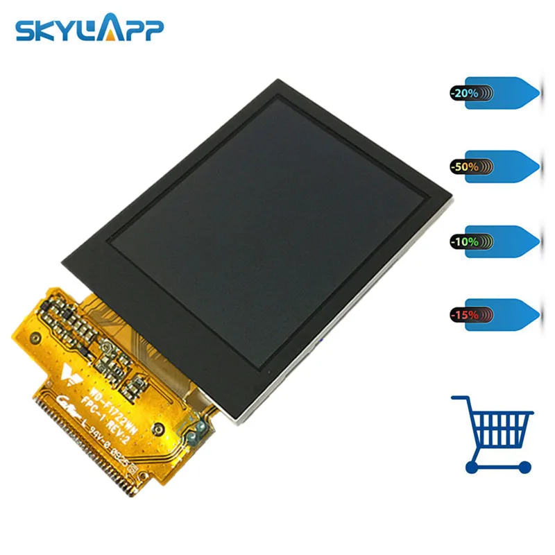 

Skylarpu 2.2 inch WD-F1722WN FPC-1 REV:2 LCD for Garmin edge 705 GPS Bike Computer LCD display screen panel (without touch)