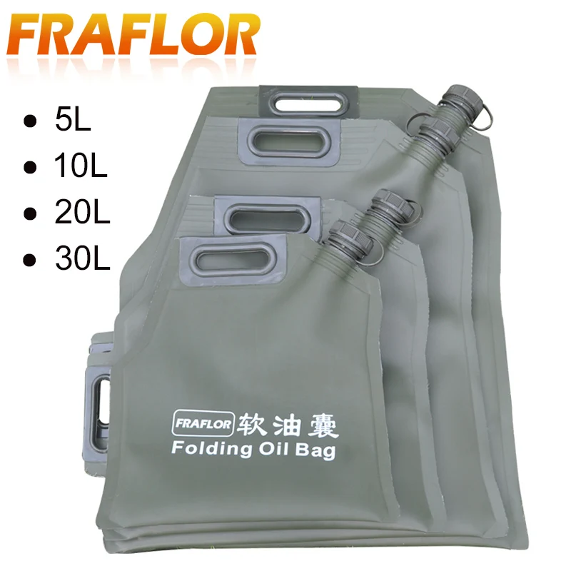 

5L 10L 20L 30L Liter Portable Car Motorcycle Fuel Tank Gasoline Oil Storage Bucket Can Soft Oil Bag Bladder Off-road Petrol Cans