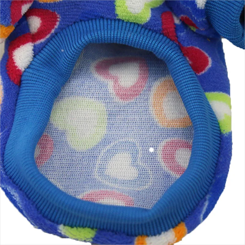 Coral fleece dog coat