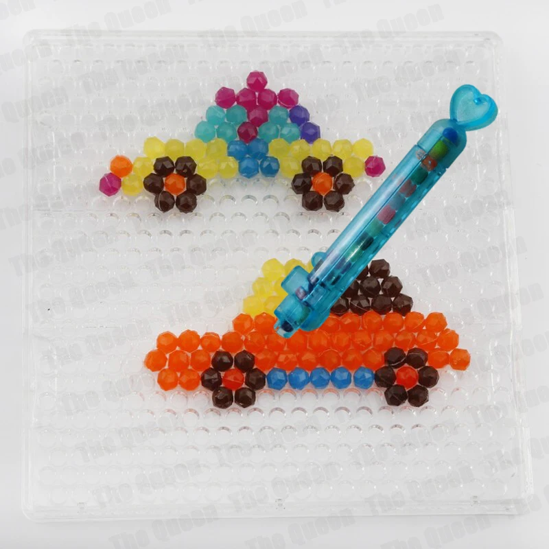 

Hot Sell! Beads Pen Toys Sticky DIY Magic Beads Fuse Perler Beads Jigsaw Puzzle Water Beadbond Children's Educational Toys Tools
