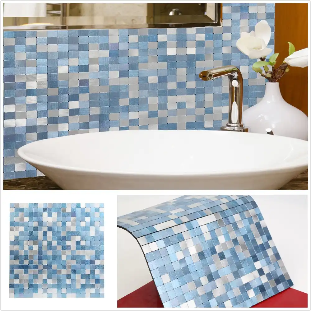 2019 Homey Mosaic New Design Sky Blue Peel And Stick Mosaic Wall - 2019 Homey Mosaic New Design Sky Blue Peel And Stick Mosaic Wall
