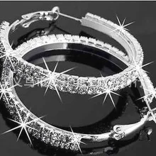 Модные серьги из цинкового сплава, модное ювелирное изделие, позолоченные австрийские двойные полукруглые серьги, Cz Pave