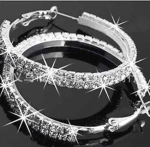 

2019 Zinc Alloy Trendy Earrings Fashion Jewelry Gold-Crystal from Austrian Double Half-circle Earrings Cz Pave