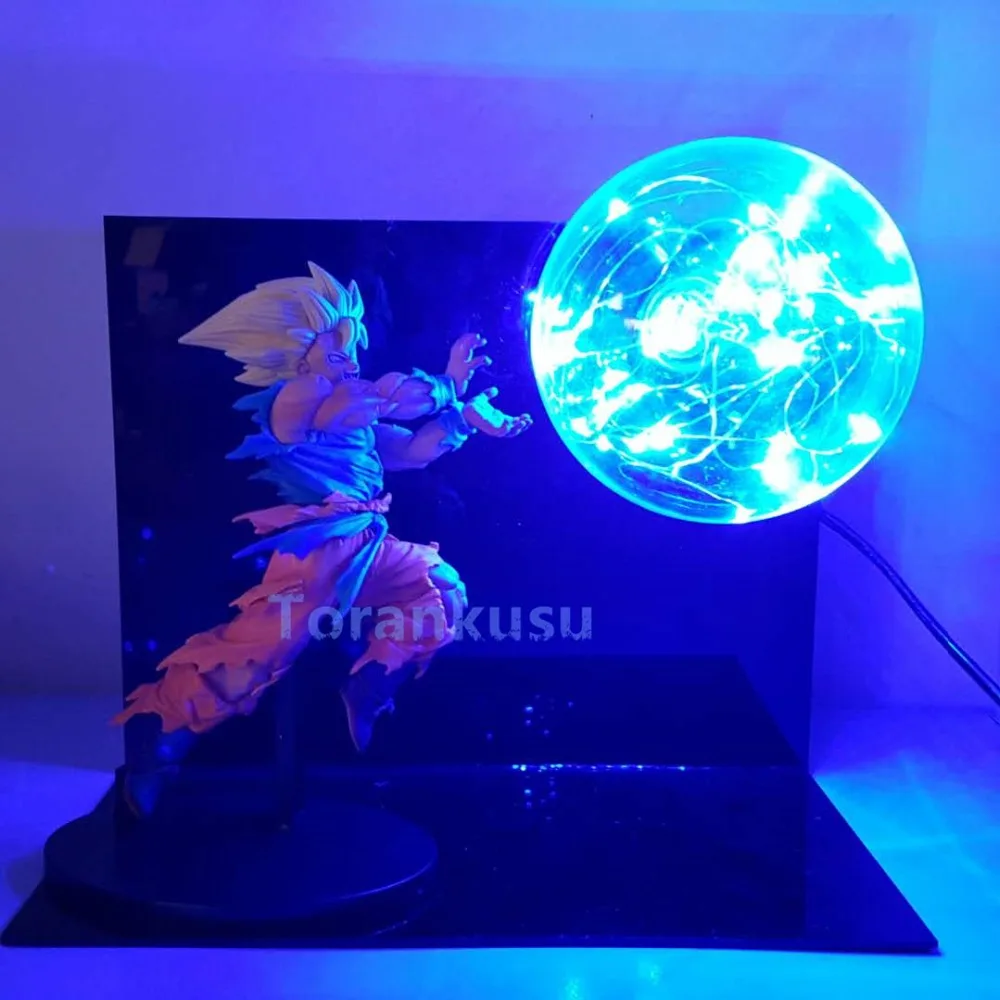 Dragon Ball Z Actiong цифры Goku kamehameha светодио дный лампы игрушки аниме Dragon Ball Гоку ультра инстинкт DBZ фигурка модель куклы DIY203