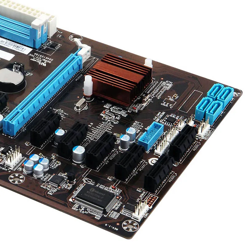 

8 GPU PGA988 DDR3 8-PCIE SATA Mining Motherboard Socket For ETH Bitcoin Miners LCC77