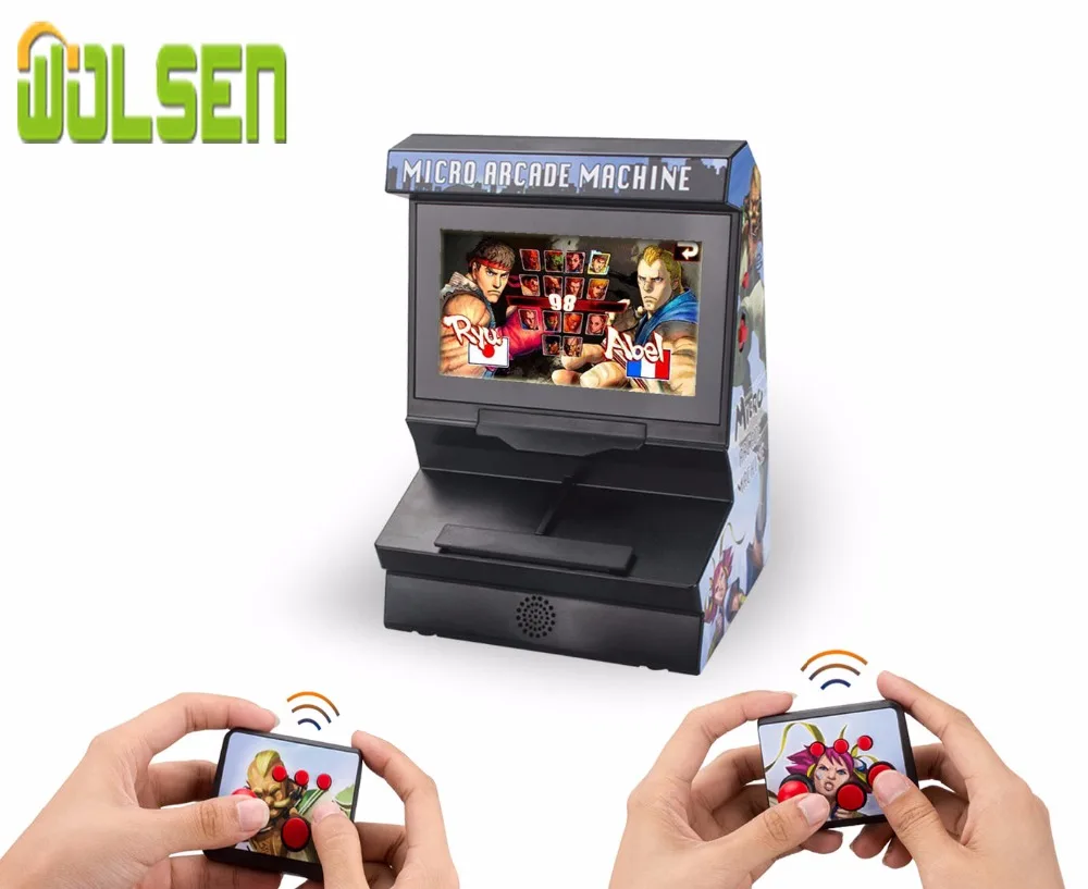 WOLSEN 4,3 дюймов беспроводной аркадный контроллер мини аркадная портативная игровая консоль 300 игр большой экран видео игровая консоль для подарка